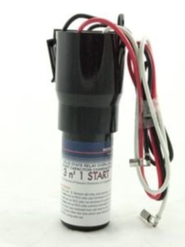 3 in 1 Solid State Relay, Overload, Start Capacitor 1/12-1/5 Hp 115 VAC