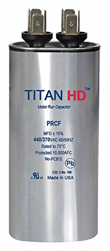 Motor Run Capacitor, 45 MFD, 440V, Round