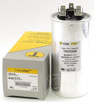 Titan TRCFD205 Dual Rated Motor Run Capacitor Round MFD 20/5 Volts 440/370