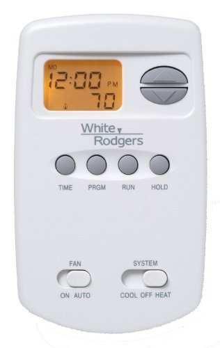 White Rodgers 1E78-151 Digital 5-Heat 2-Cool Programmable Vertical Thermostat by White Rodgers