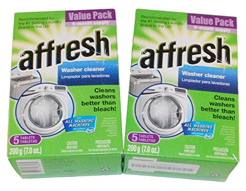 WHIRLPOOL AFFRESH HIGH EFFICIENCY WASHER CLEANER 10 TABLETS 2 (5 PACK) BOXES