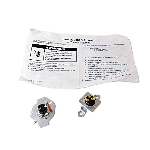 Whirlpool W11050897 Dryer Thermal Cut-Off Fuse Kit Genuine Original Equipment Manufacturer (OEM) Part