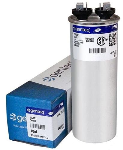 York - 40 uF MFD x 440 VAC Genteq Replacement Capacitor Round # C440R / 25L501