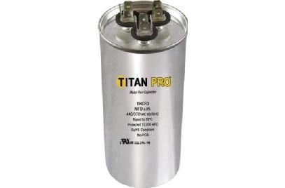 Titan TRCFD3075 Dual Rated Motor Run Capacitor Round MFD 30/7.5 Volts 440/370