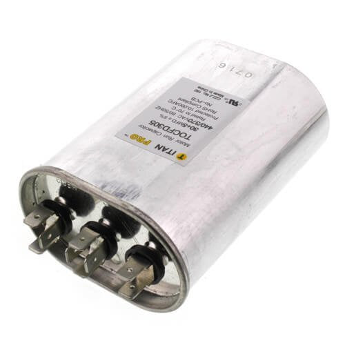 30/5 MFD Oval Dual Motor Run Capacitor (440/370V)