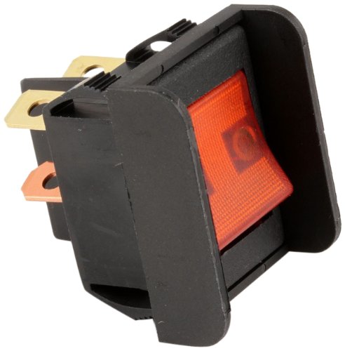 Amber Lighted Switch, 250 Volts
