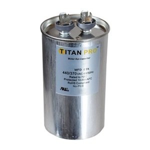 Motor Run Capacitor, 45 MFD, 4-5/8 In. H