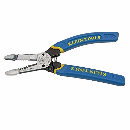 Wire Cutter and Wire Stripper, Cuts Solid Wire and Stranded Wire, with Screw Shearing Klein Tools K12055