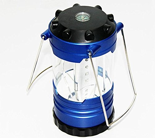 12 LED Portable Camping Lantern Light Lamp w Compass Hiking Hunting Bright Yard
