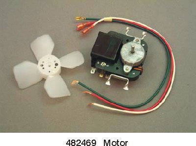 482469 Whirlpool Refrigerator Evaporator Fan Motor Kit
