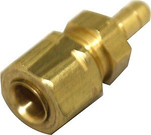 1/4 Compression X 1/4 Barb Union Brass Fittings Adapter Refrigeration Parts