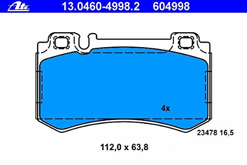 ATE GERMANY Mercedes (03-09 AMG) Brake Pad Set Rear w211 w215 w219 w220 r230 0034206220