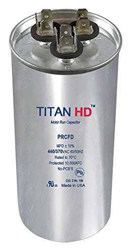 Motor Dual Run Cap, 45/7.5 MFD, 440V, Round