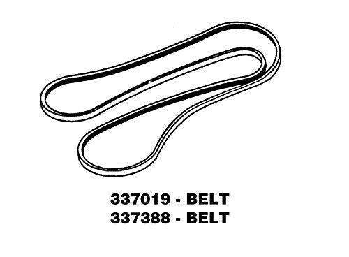 Whirlpool W337388 Dryer Drum Belt Genuine Original Equipment Manufacturer (OEM) Part for Kenmore