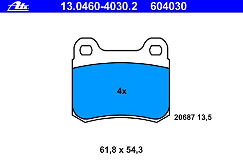 ATE Brake Pad Set 604030 for Mercedes Benz part number 0014200120