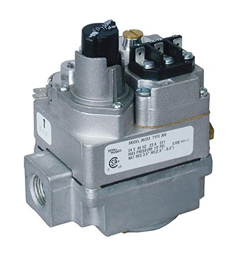 White Rodgers 36C03U-333 Gas Valve Sideout Millivolt, 6.7" x 23.7" x 9.9"