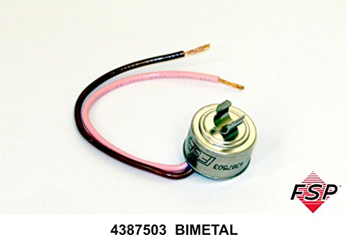 Whirlpool W4387503 Refrigerator Defrost Bi-Metal Thermostat Genuine Original Equipment Manufacturer (OEM) Part for Whirlpool, Kenmore, Kitchenaid, Roper, Estate, Kirkland, Crosley, Inglis