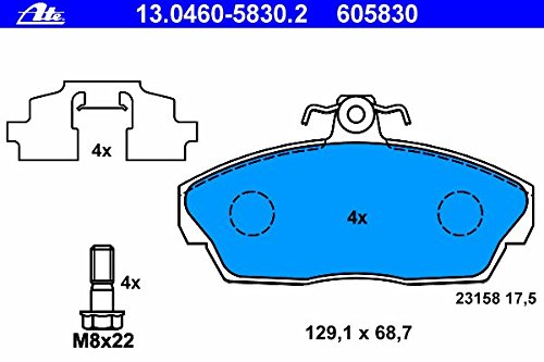 ATE Germany Front Brake Pad Set, Land Rover Freelander SFP100360
