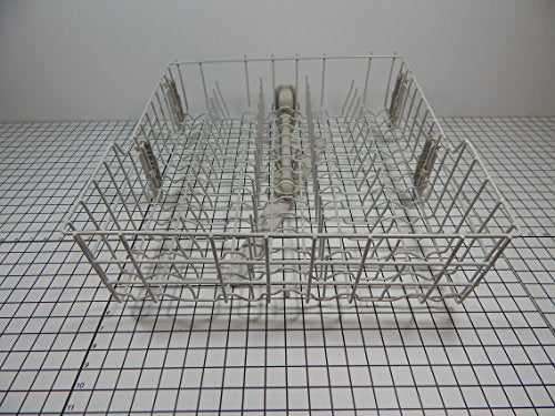 Whirlpool Dishwasher W10779821 Upper Dishrack Assembly W/ wheels + spray arm