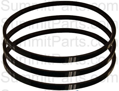 3PK AGITATE BELT FOR SQ - 38174, 38174-O, 200063, 4LB297, 40053601, LB302, 27001006