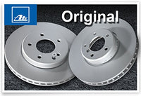(SET OF 2 ATE) GERMANY Mercedes W204 C350 Sport Set of 2 Brake Discs Front Left and Right 2114211012