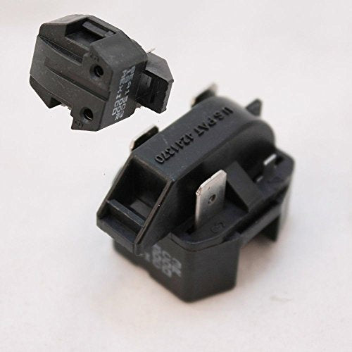 Whirlpool W10097204 Refrigerator Compressor Start Relay Genuine Original Equipment Manufacturer (OEM) Part for Admiral, Maytag, Magic Chef, Crosley, Jenn-Air, Sharp, Norge