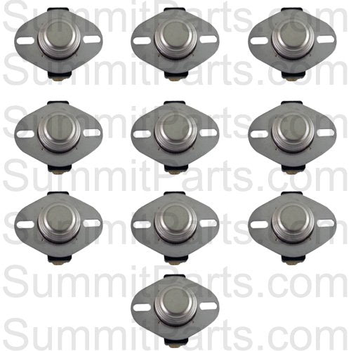 10PK - HIGH LIMIT THERMOSTAT FOR MAYTAG, KENMORE, WHIRLPOOL, ADC DRYER - L135