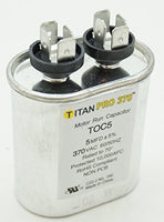 Packard TOC5 Motor Run Capacitor Oval / MFD: 5 / Volts: 370