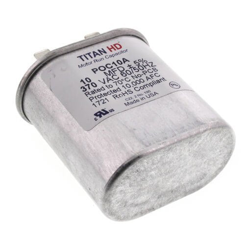 4 MFD Oval Motor Run Capacitor (440/370V)