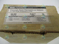 POWERS 192-203 PNEUMATIC ROOM THERMOSTAT AND WALLPLATENEW IN BOX