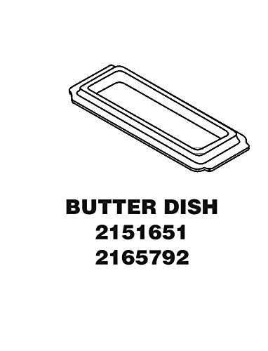 Whirlpool W2151651 Refrigerator Butter Storage Tray Genuine Original Equipment Manufacturer (OEM) Part for Kenmore, Whirlpool, Kitchenaid