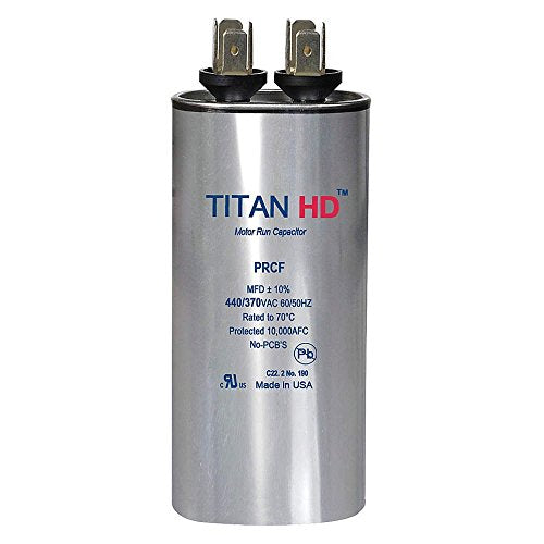 Motor Run Capacitor, 80 MFD, 440V, Round