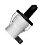 188-10 REFRIGERATOR DOOR LIGHT SWITCH BLK. ( This Switch Operates The Light When The DOOR IS CLOSED )