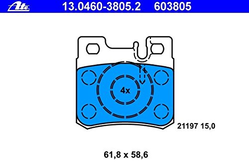 ATE GERMANY Mercedes REAR BRAKE PADS GENUINE Quality 0014209520 W202 W210 W211