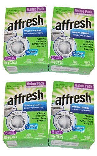 Affresh W10549846 Washer Cleaner Tablets 1 Case (20 Tablets) 4 (5 Packs)