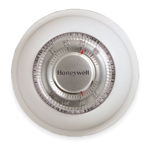 Honeywell, Inc. T87K1007 Honeywell round stat 24V electronic 40-90F heat on