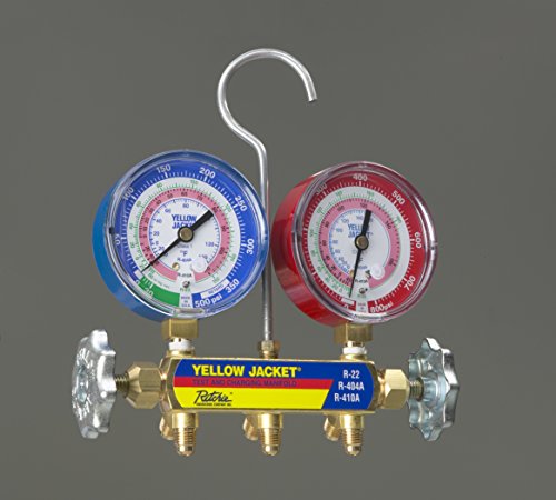 Yellow Jacket manifold w/gauges less hoses R22/R40
