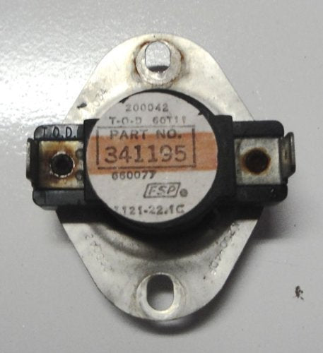 Whirlpool Part Number 341195: Thermostat, High Limit 250~F (121.1~C) (60 Hz.)