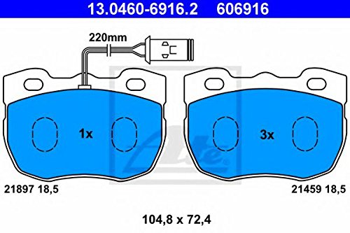 ATE GERMANY Land Rover FRONT BRAKE PAD SET (4 Pads + SENSOR) some RANGE OEM ATE SFP500180