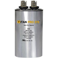 Packard Toc10 Titan Pro Run Capacitor 10 Mfd 370 Volt Oval