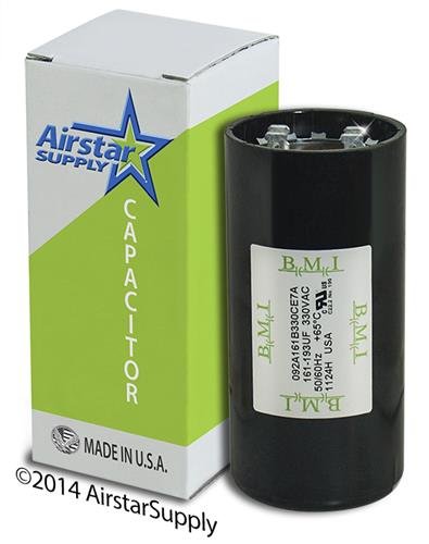 161-193 uF x 330 VAC - Packard PRMJ161 Start Capacitor - BMI Replacement # 092A161B330CE7A - Made in the USA