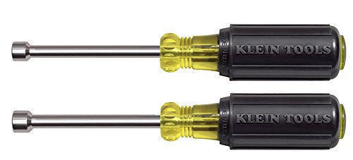 Klein Tools 630M 3" Hollow Shank Magnetic Tip Nut Driver Set (2 Pieces)