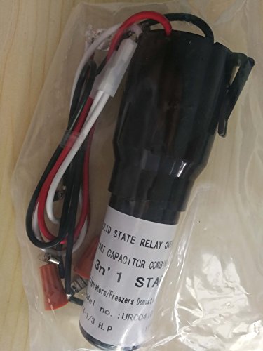 Ximoon URCO410 Refrigerator Hard Start Kit AP4503415 PS3492083 Relay Overload Start Run Capacitor URC0410 1/4 1/3 HP 3 n' 1