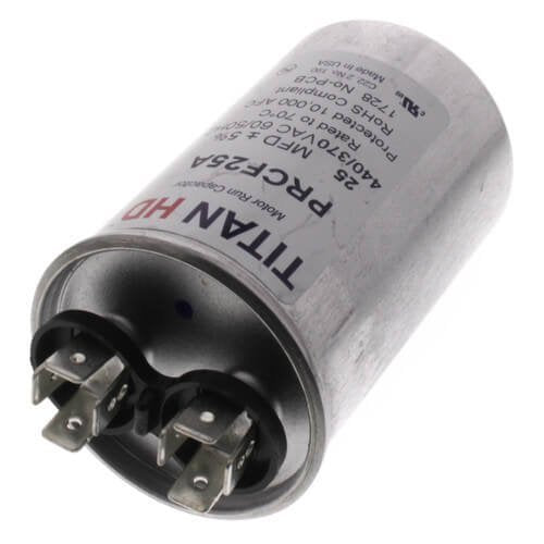 25 MFD Round Motor Run Capacitor (440/370V)