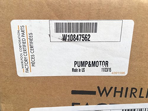 Whirlpool W10847562 Pump Motor Genuine Original Equipment Manufacturer (OEM) Part for Whirlpool & Amana
